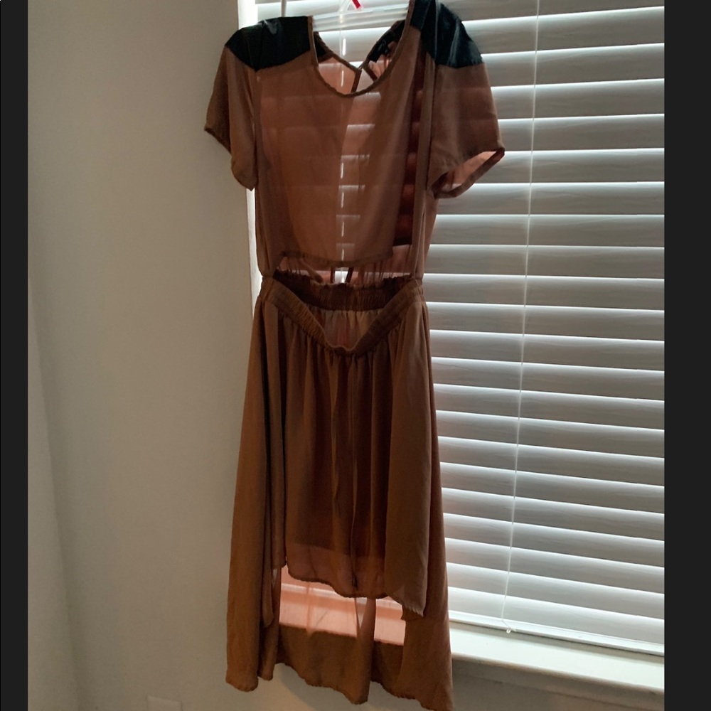 Dress open on the back